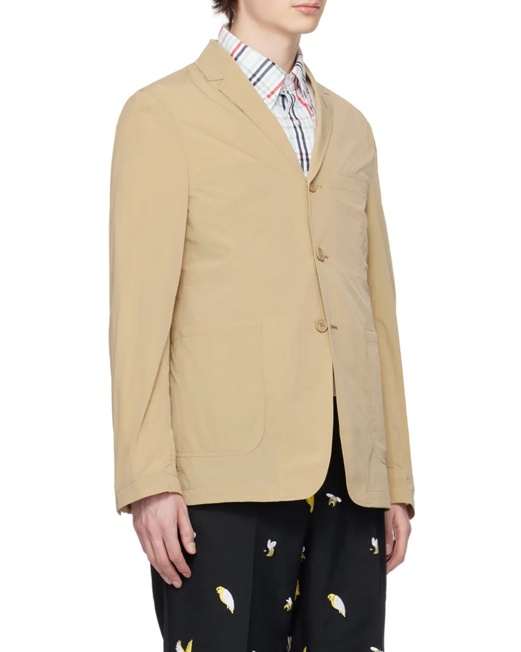 Unconstructed Single-Breasted Blazer