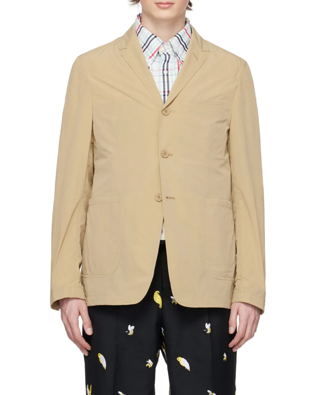 Unconstructed Single-Breasted Blazer