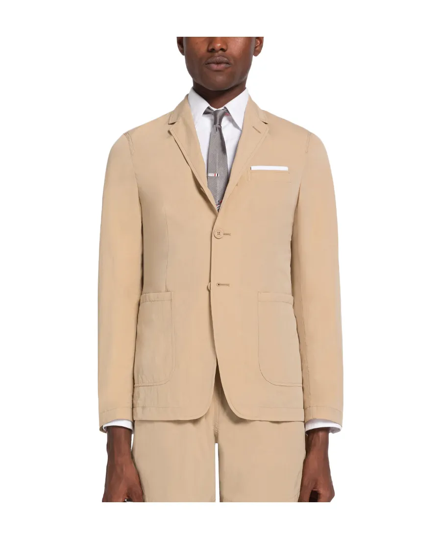 Unconstructed Single-Breasted Blazer