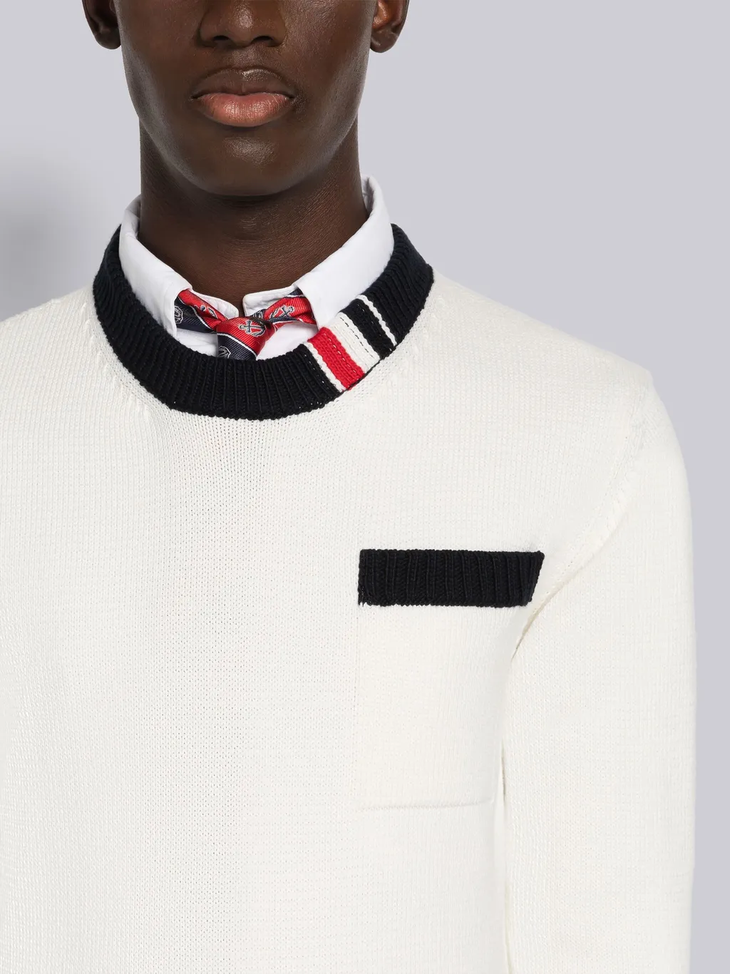 Rwb Stripe Knitted Jumper