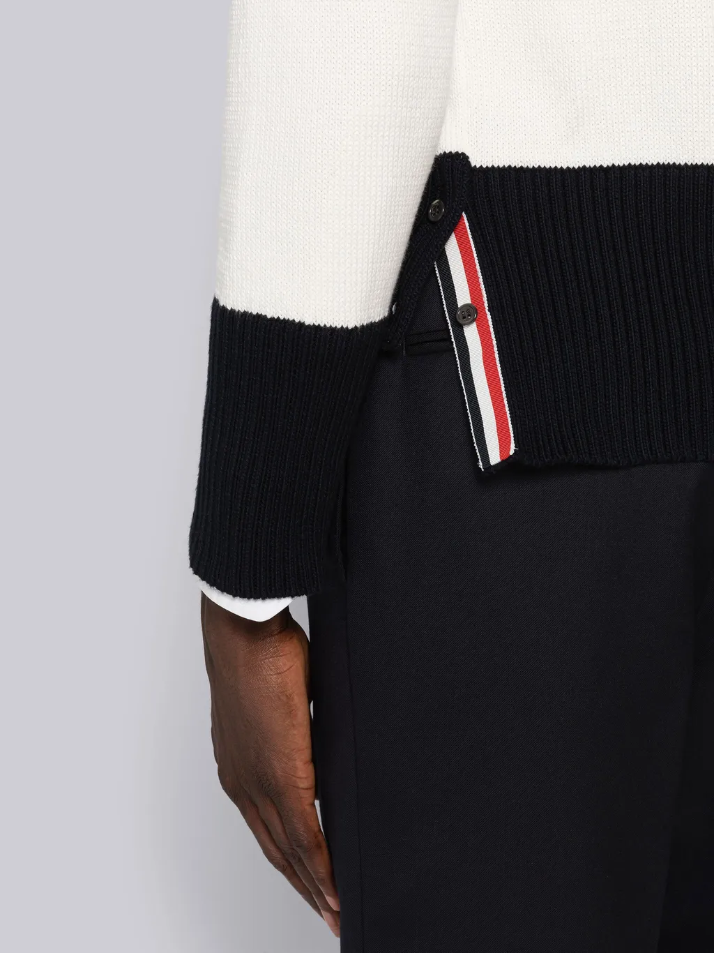 Rwb Stripe Knitted Jumper
