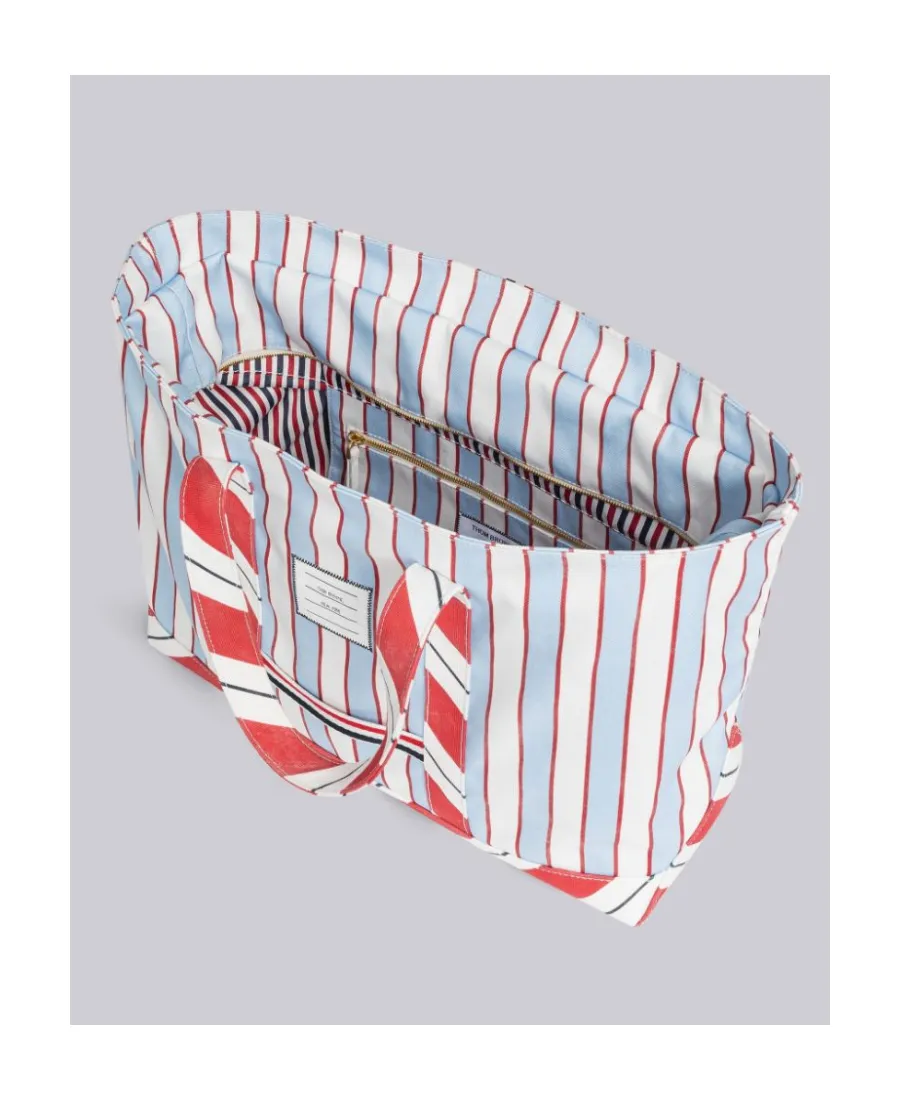 Striped Medium Tool Tote Bag