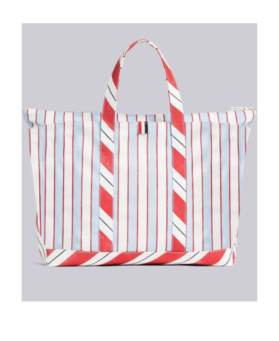Striped Medium Tool Tote Bag