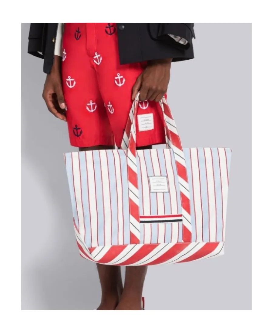 Striped Medium Tool Tote Bag
