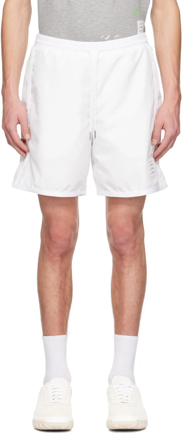 Logo Patch Drawstring Track Shorts