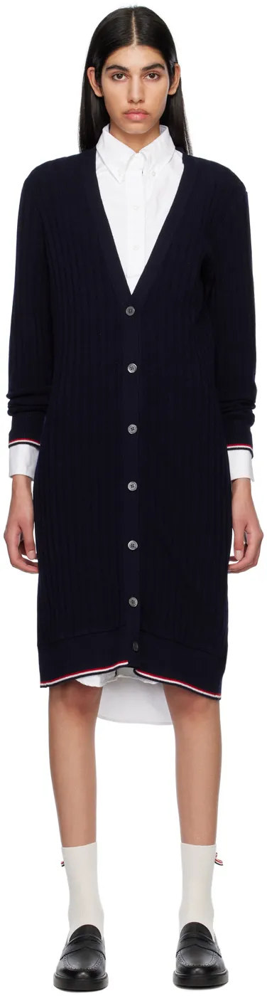 Long Ribbed Cardigan