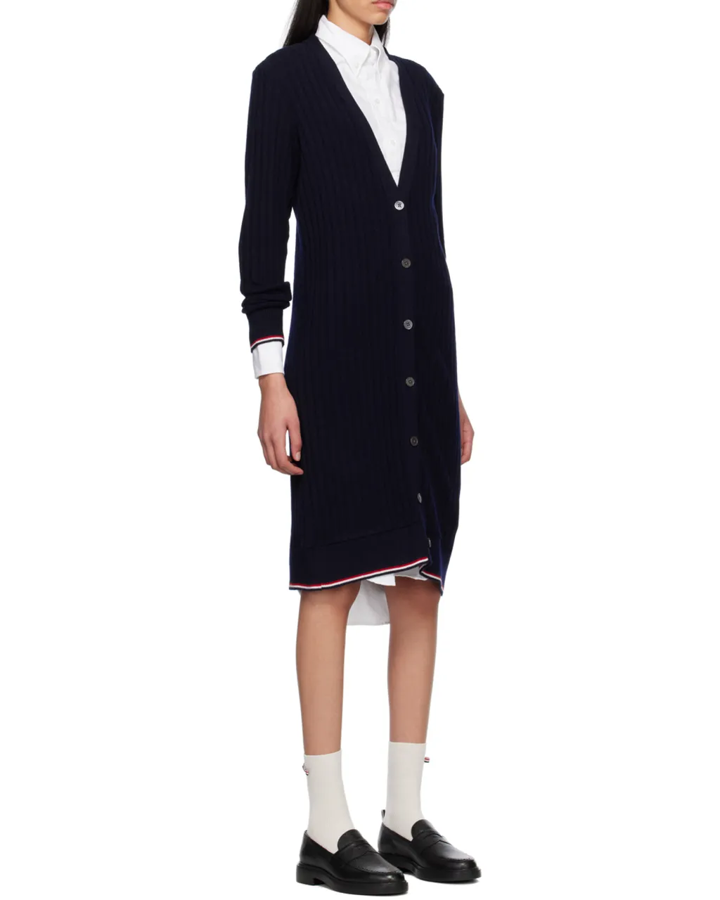 Long Ribbed Cardigan