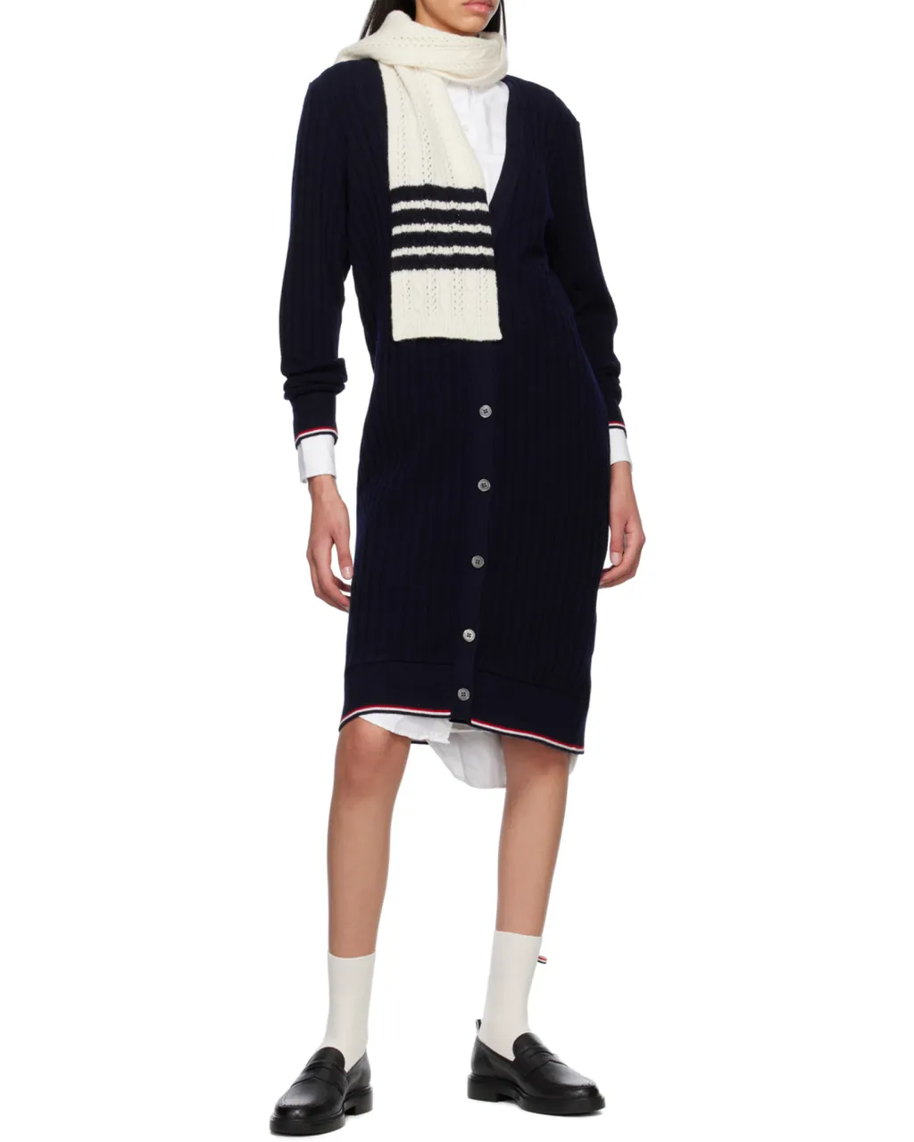 Long Ribbed Cardigan