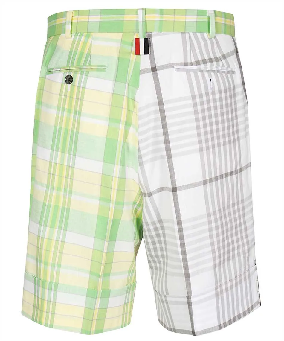 Checked Panelled Shorts