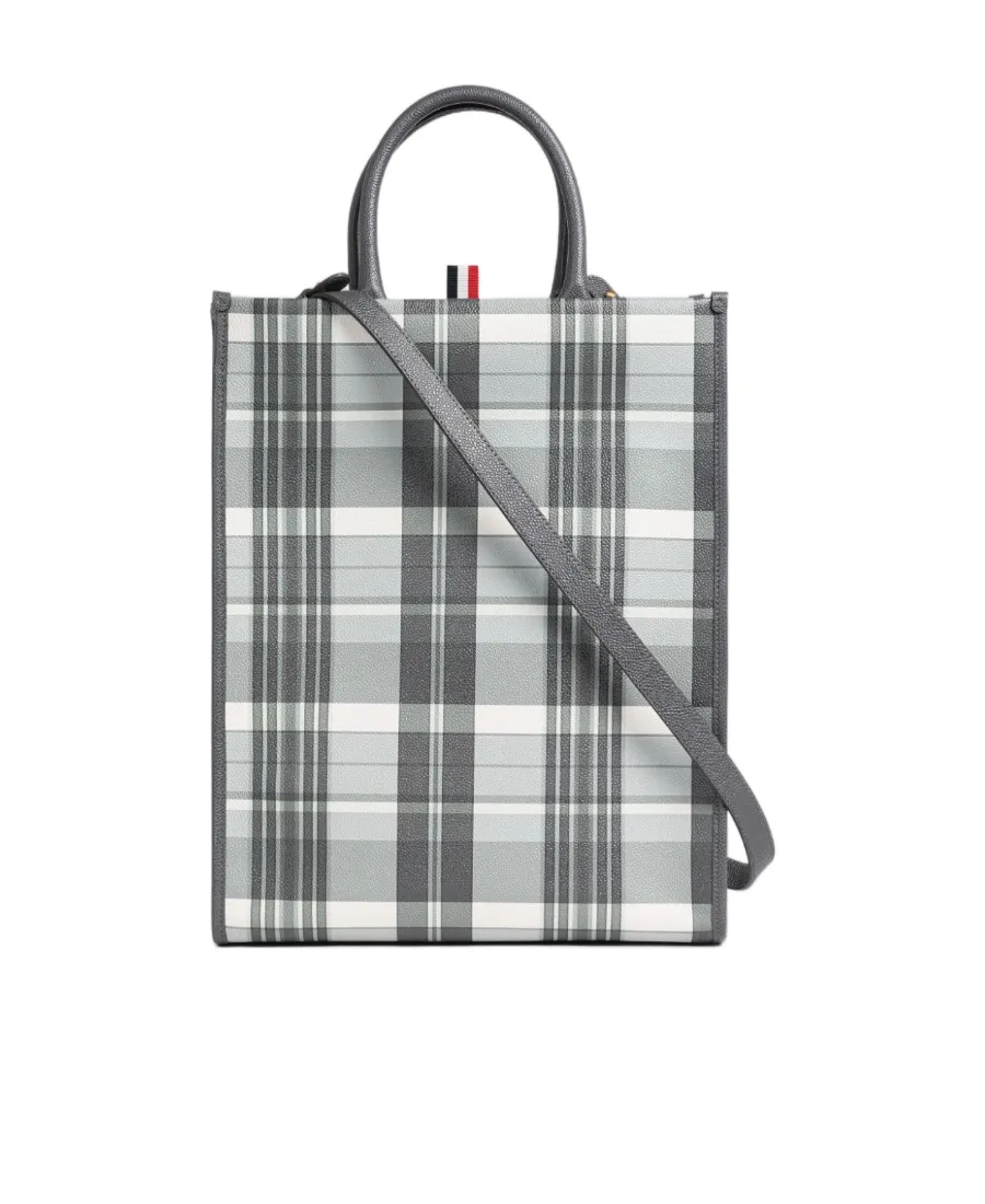 4-Bar Striped Top Handle Bag