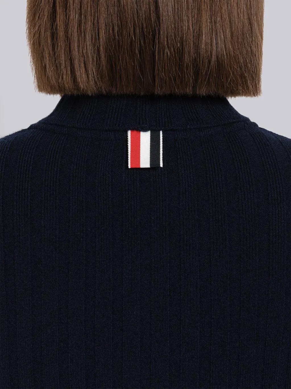 Ribbed Knit Turtleneck Jumper