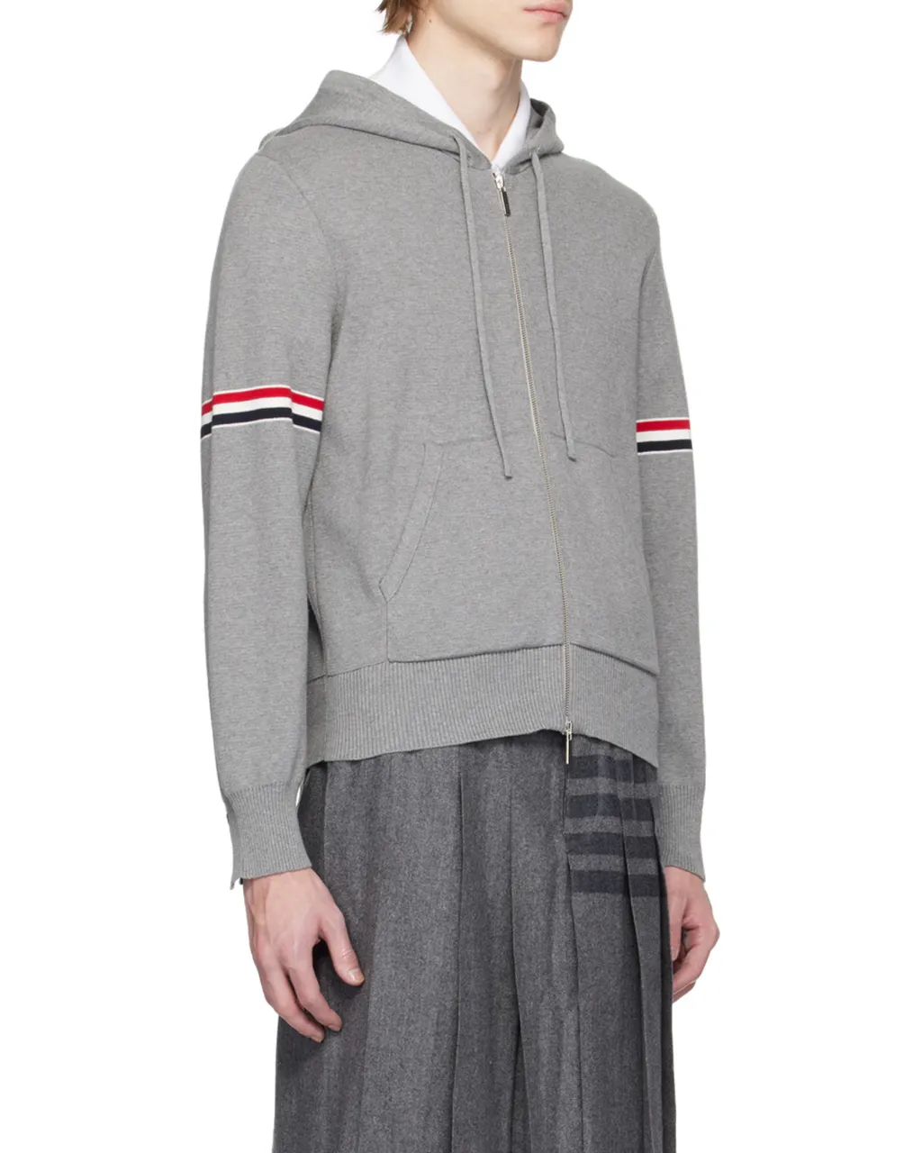 Zip-Up Drawstring Hoodie