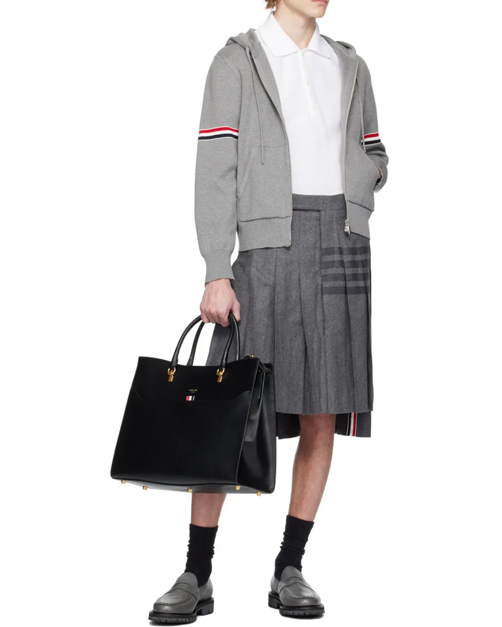 Zip-Up Drawstring Hoodie
