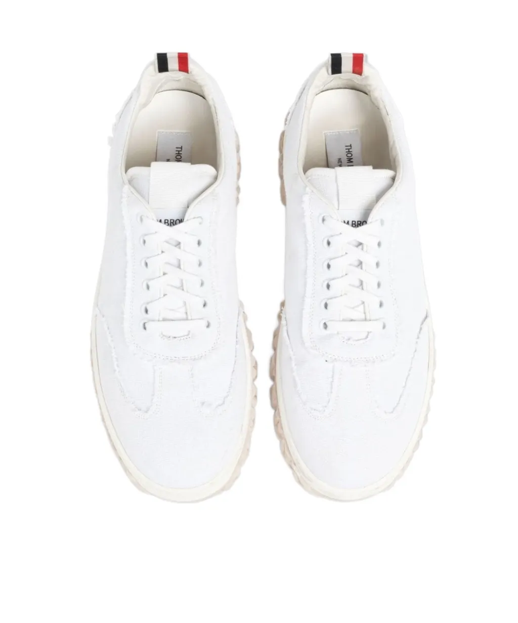 Frayed Edge Low-Top Sneakers