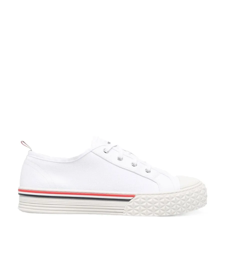Stripe Trimmed Low-Top Sneakers