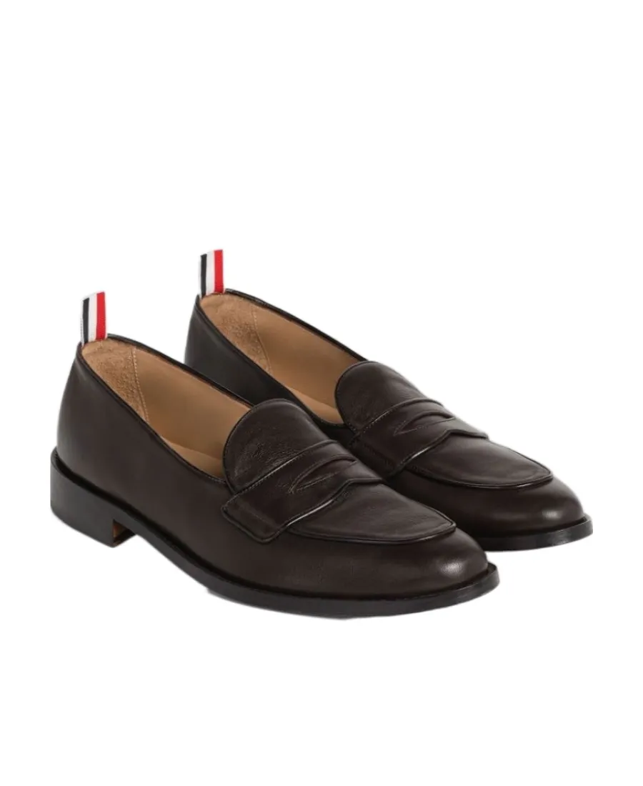 Grosgrain-Loop Trim Loafers