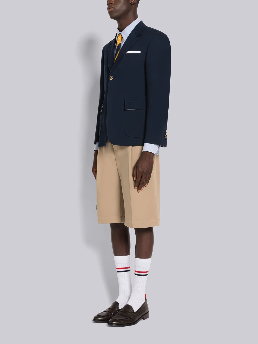 Grosgrain-Loop Trim Loafers