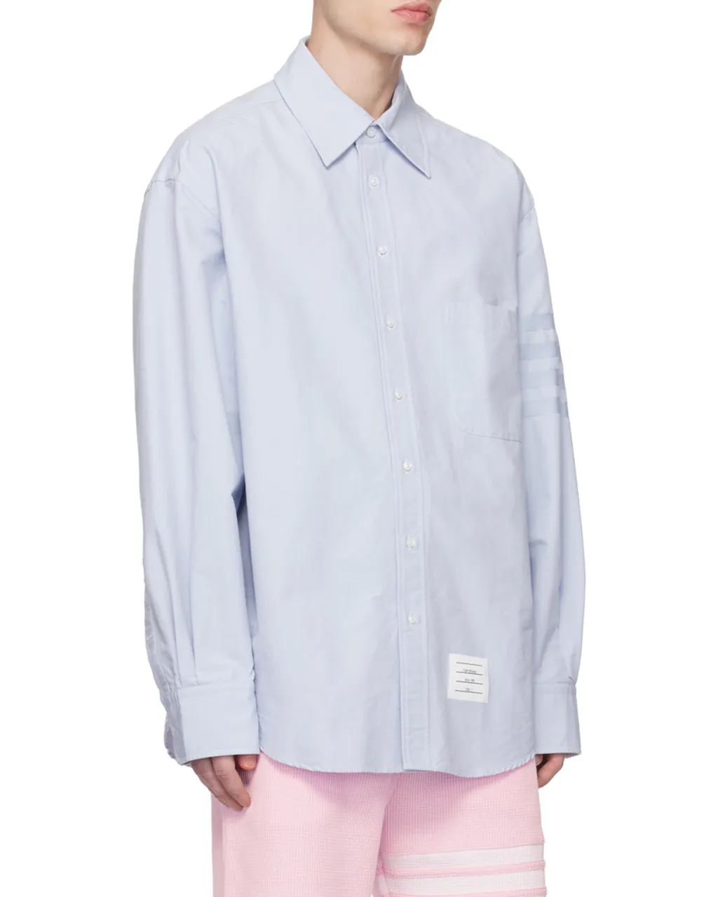 Striped Collared Button-Up Shirt
