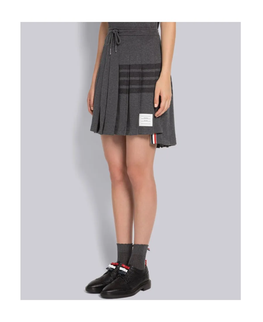 4-Bar Pleated Mini Skirt