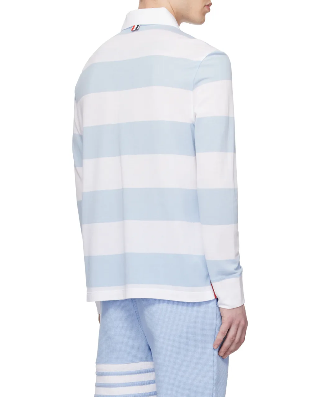 Striped Long-Sleeved Polo Shirt