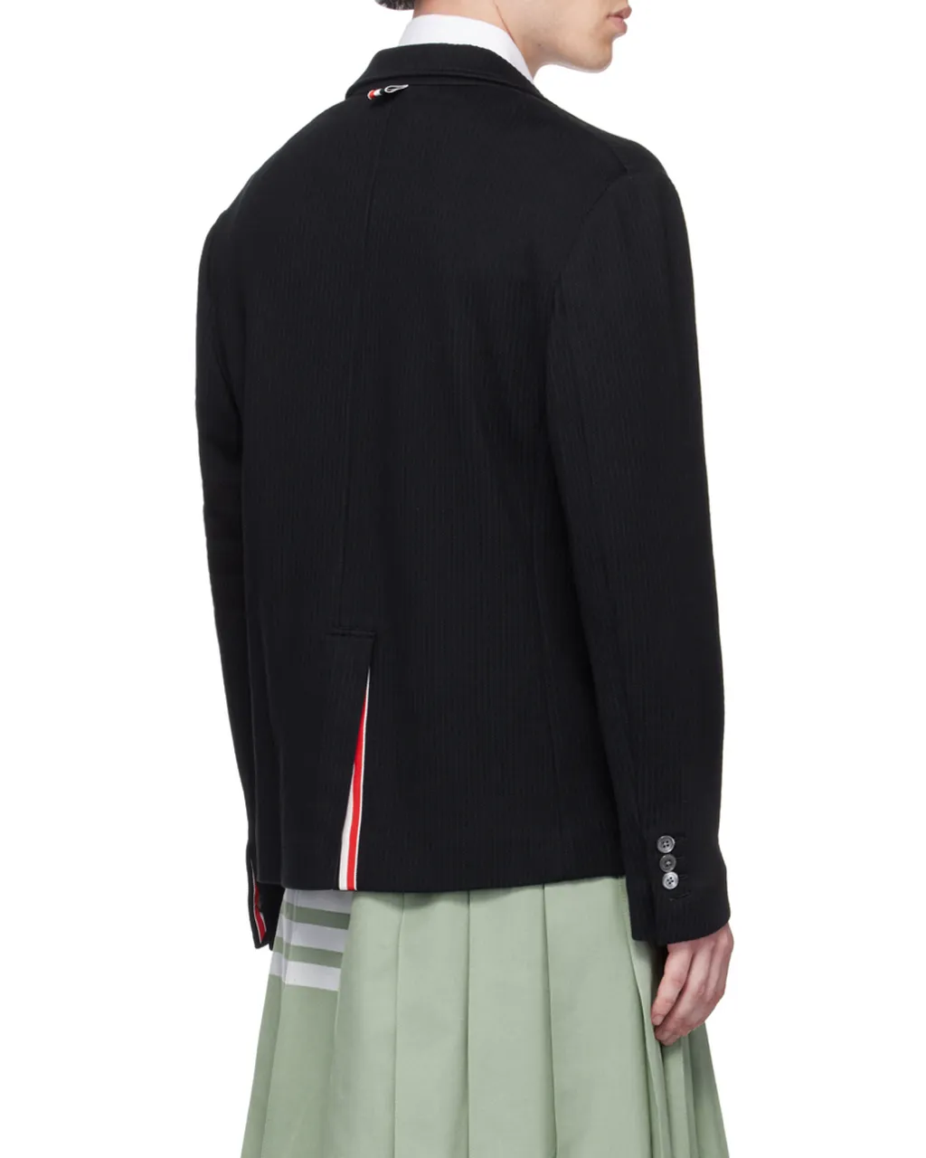 4-Bar Striped Single-Breasted Blazer