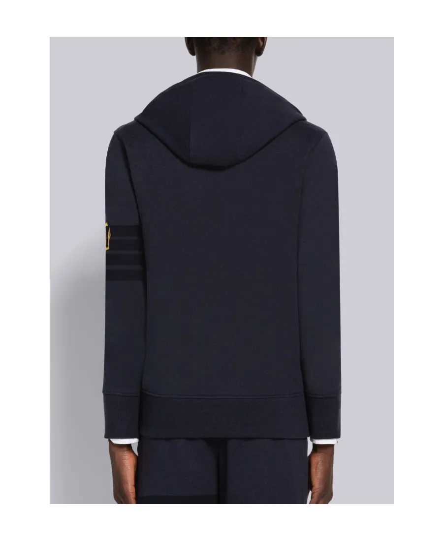 Anchor Embroidered Zip-Up Jacket