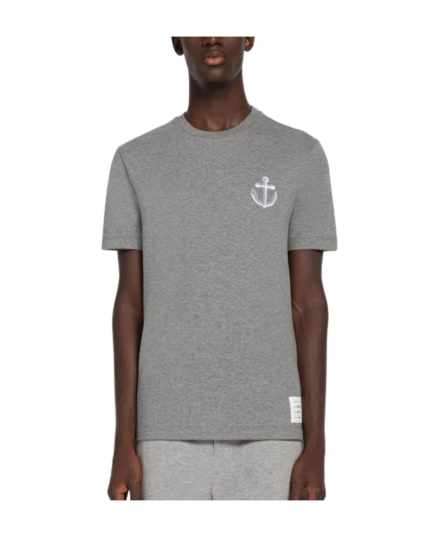 Anchor Embroidered Crewneck T-Shirt