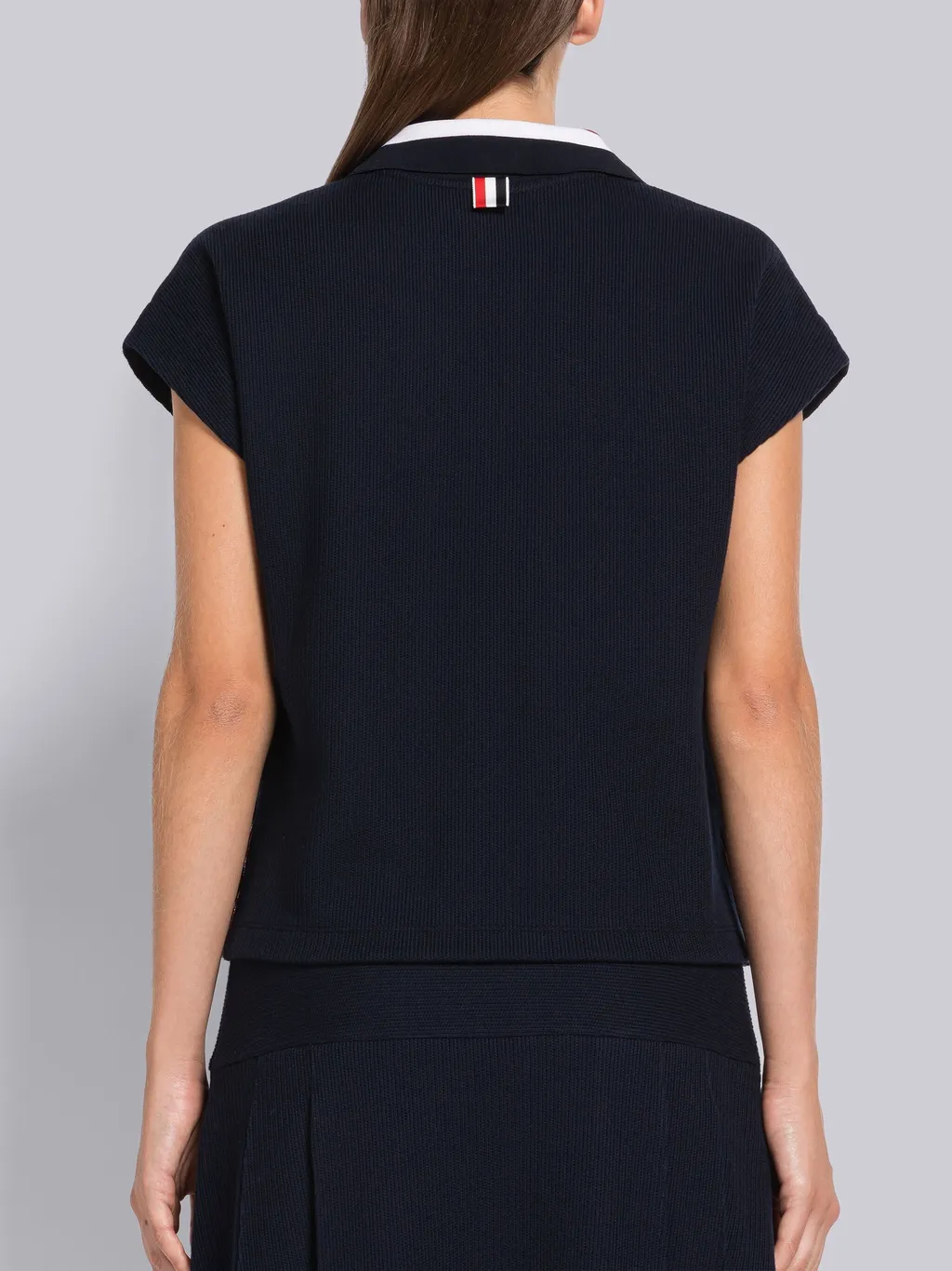 Cricket Striped Short-Sleeved Polo Shirt