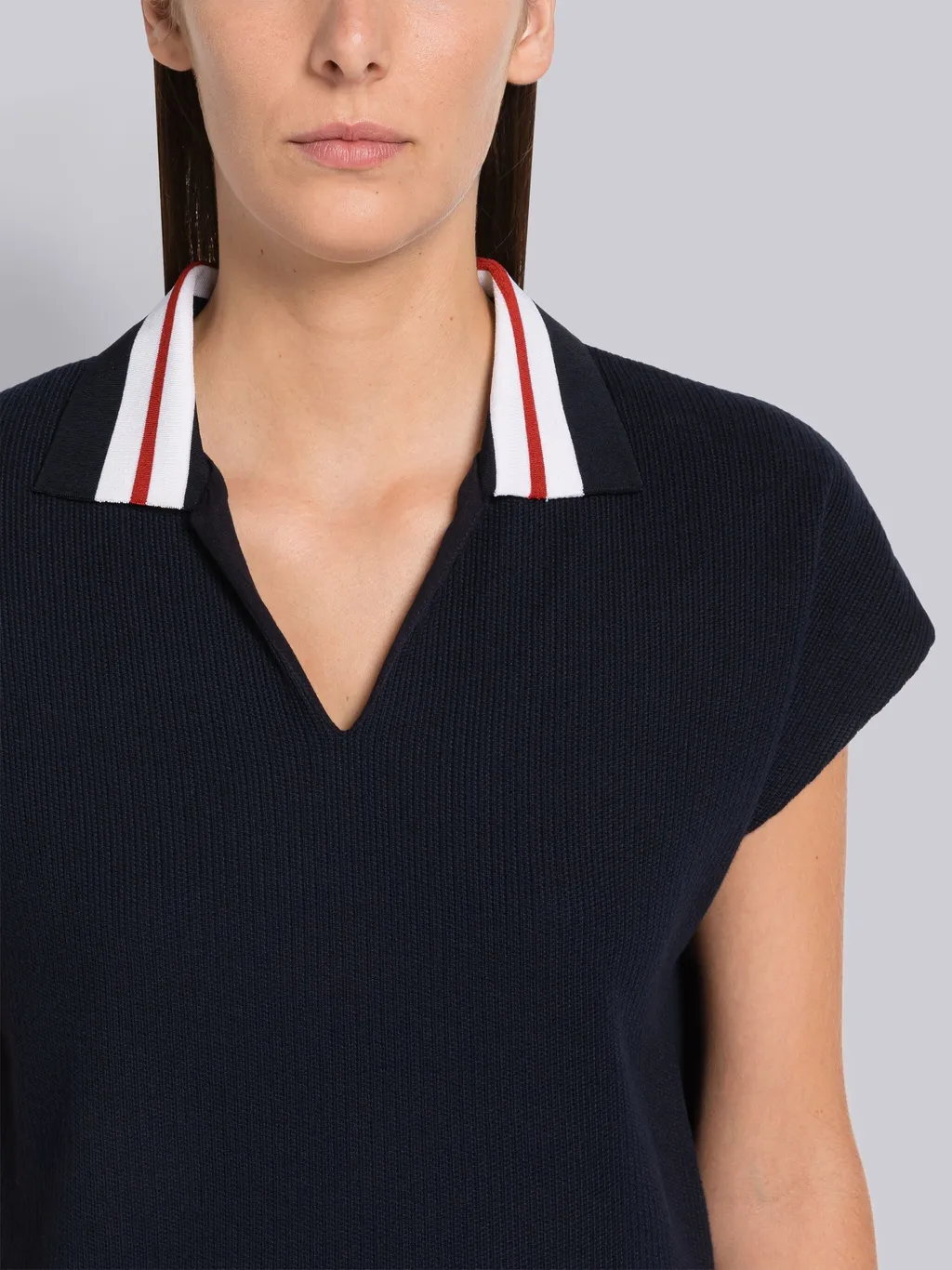 Cricket Striped Short-Sleeved Polo Shirt