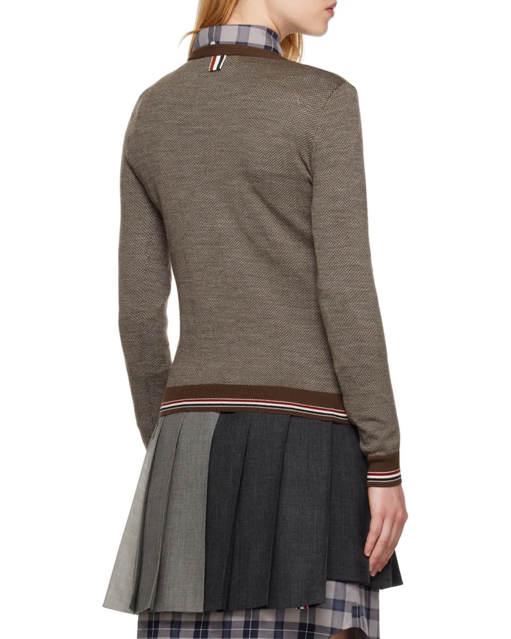 Crew Neck Wool Cardigan