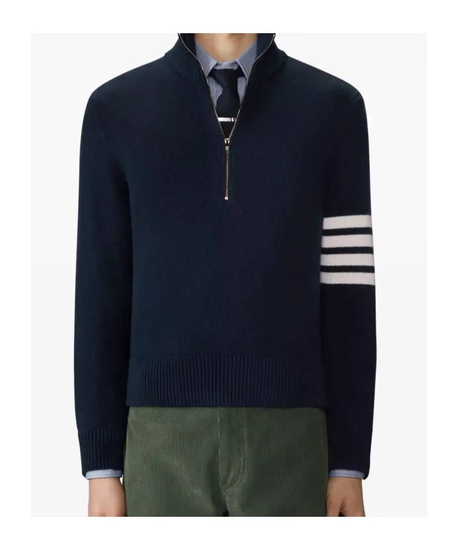 Half-Zipped Funnel Neck Jumper
