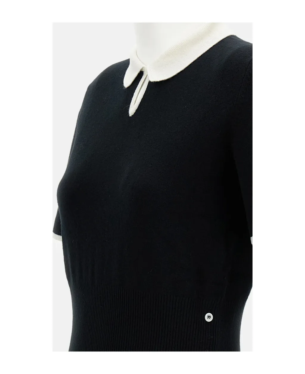 Keyhole Cashmere Polo Shirt