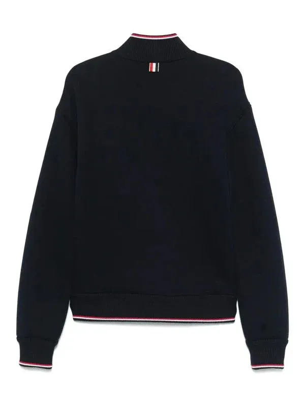 Rwb-Striped Zipped Sweatshirt