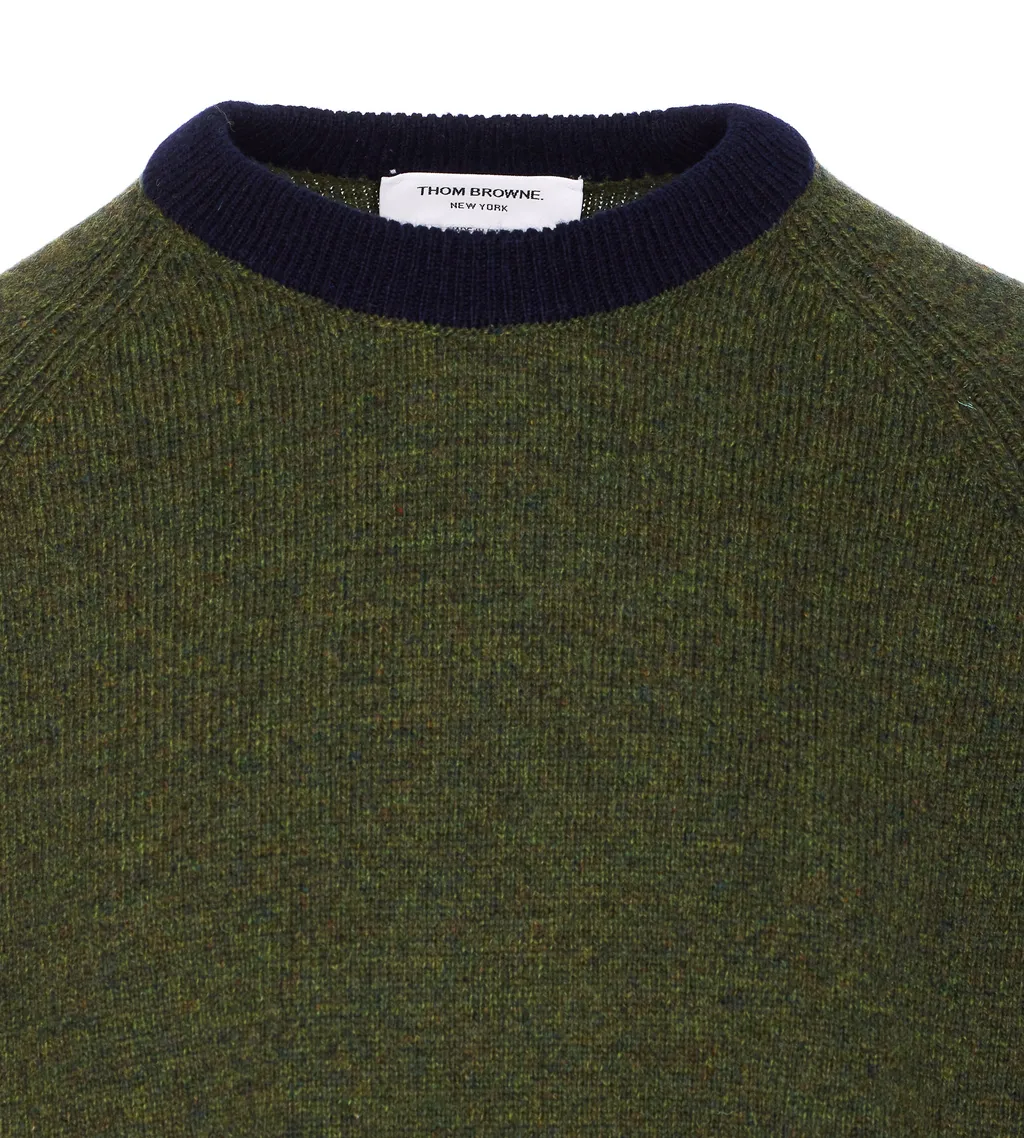 4 Bar Stripe Shetland Wool Sweater