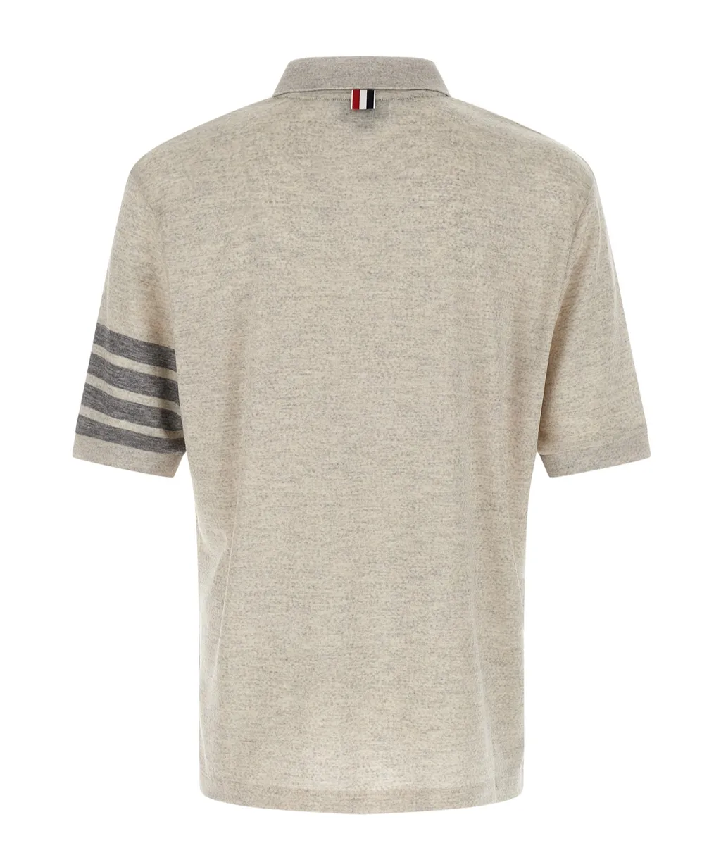 4-Bar Wool Polo Shirt