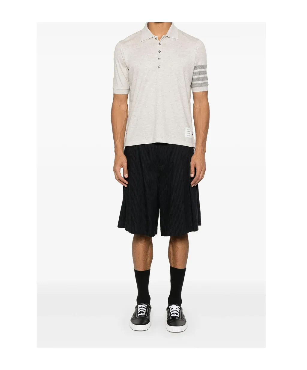 4-Bar Wool Polo Shirt