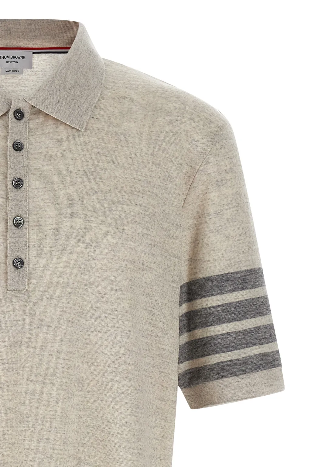4-Bar Wool Polo Shirt