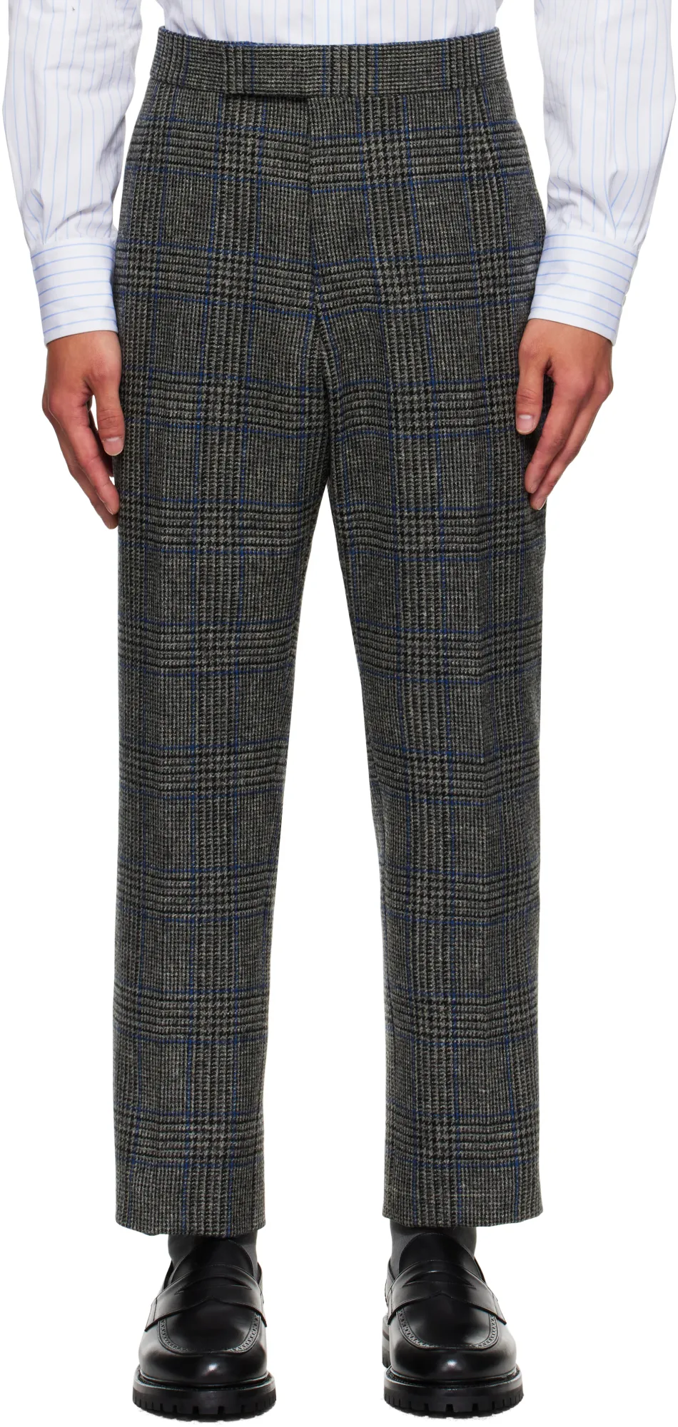 Prince Of Wales-Pattern Tweed Trousers