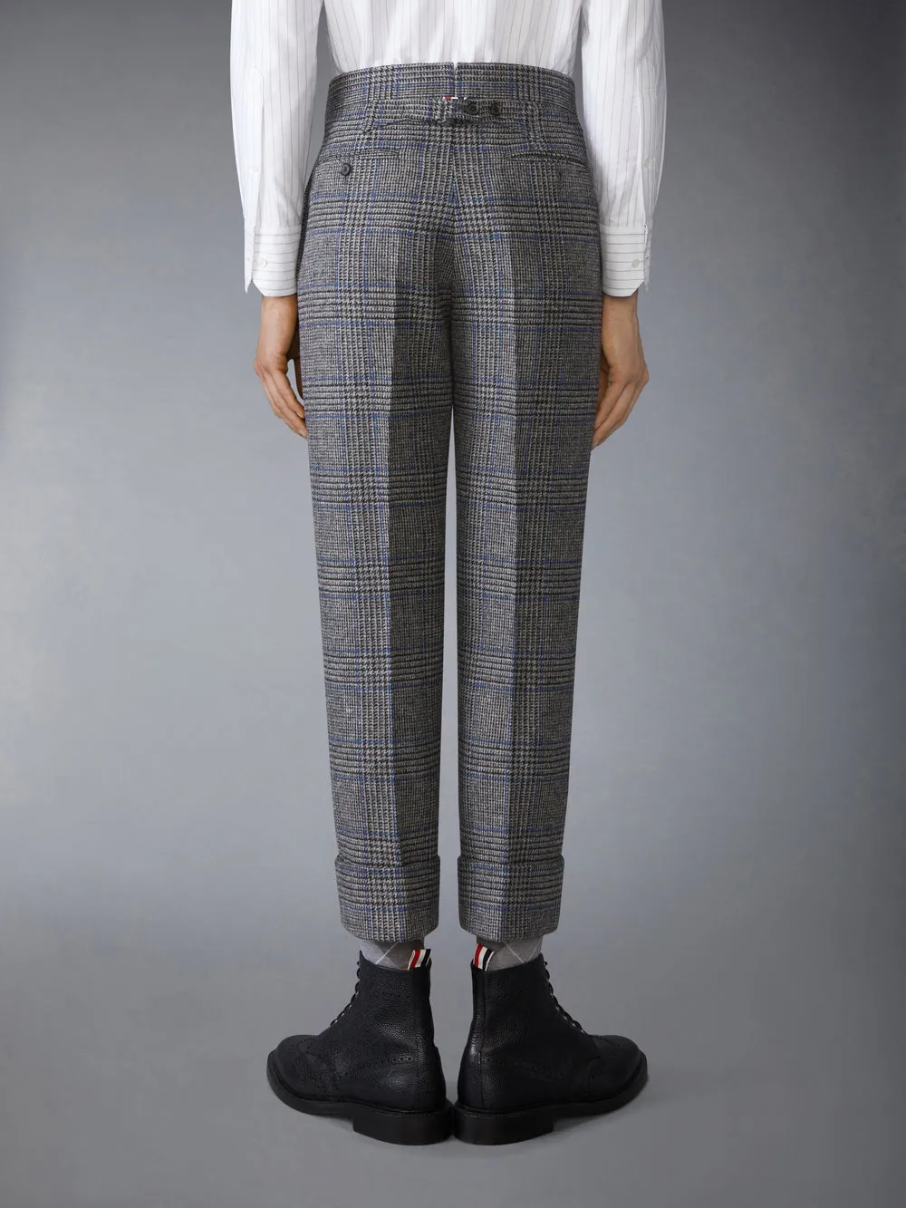 Prince Of Wales-Pattern Tweed Trousers