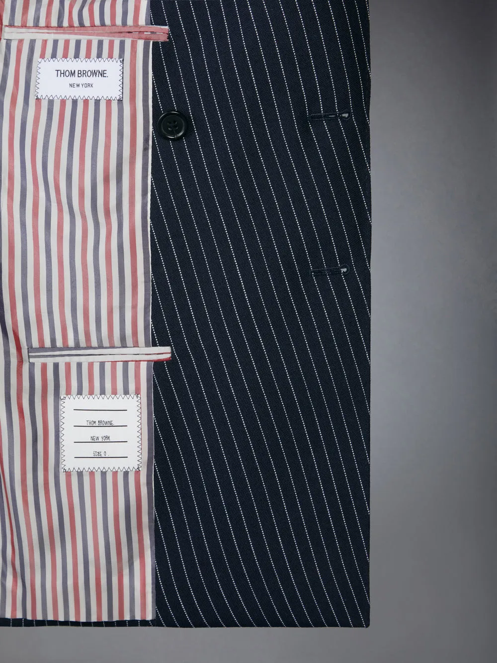 Pinstripe Wool Blazer