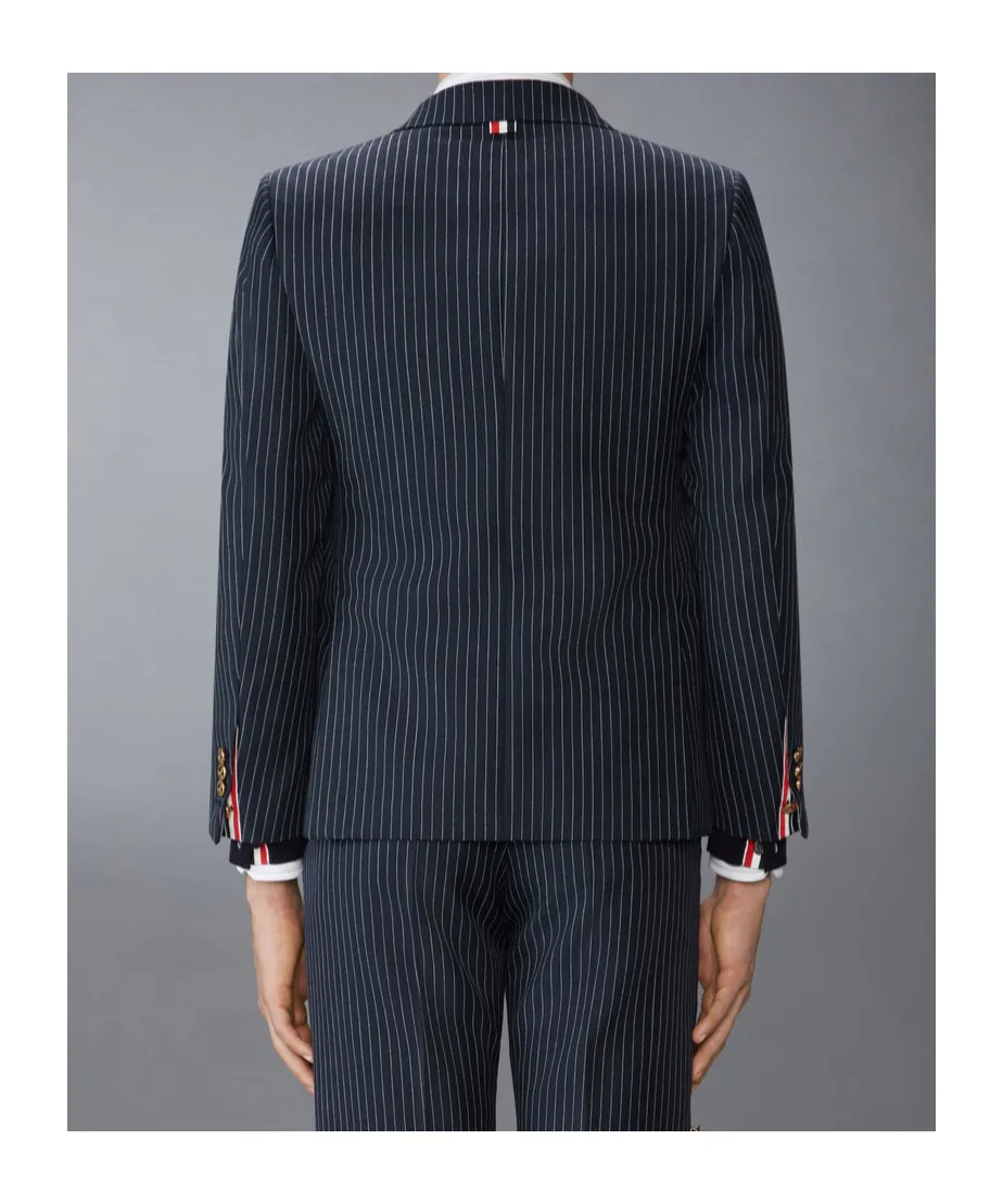 Pinstripe Wool Blazer