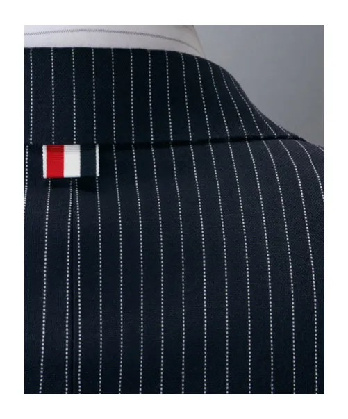 Pinstripe Wool Blazer
