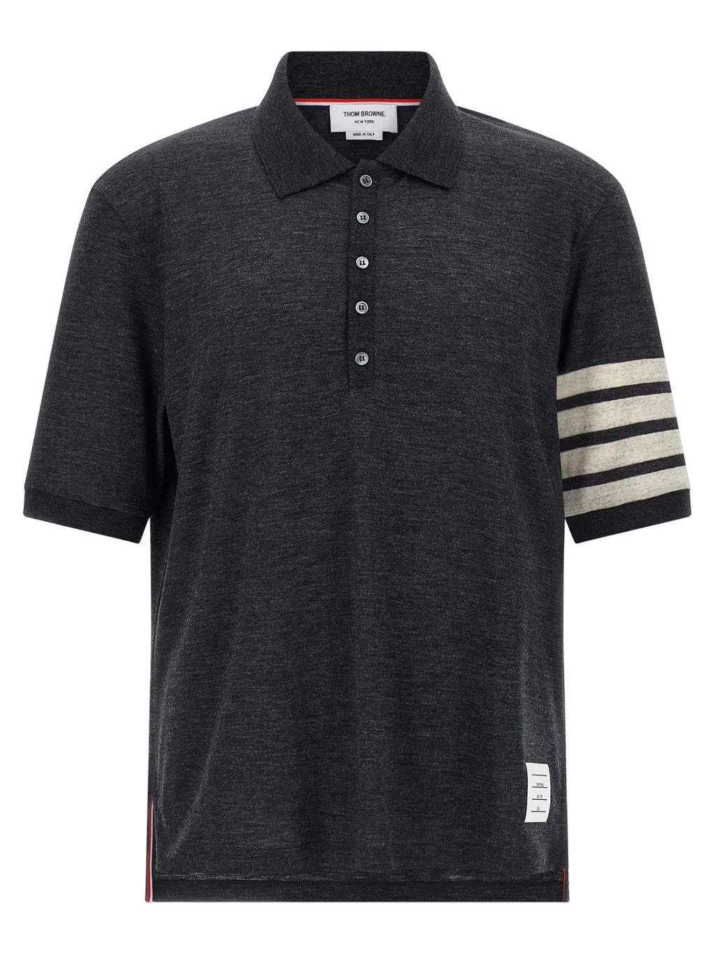 4-Bar Wool Polo Shirt