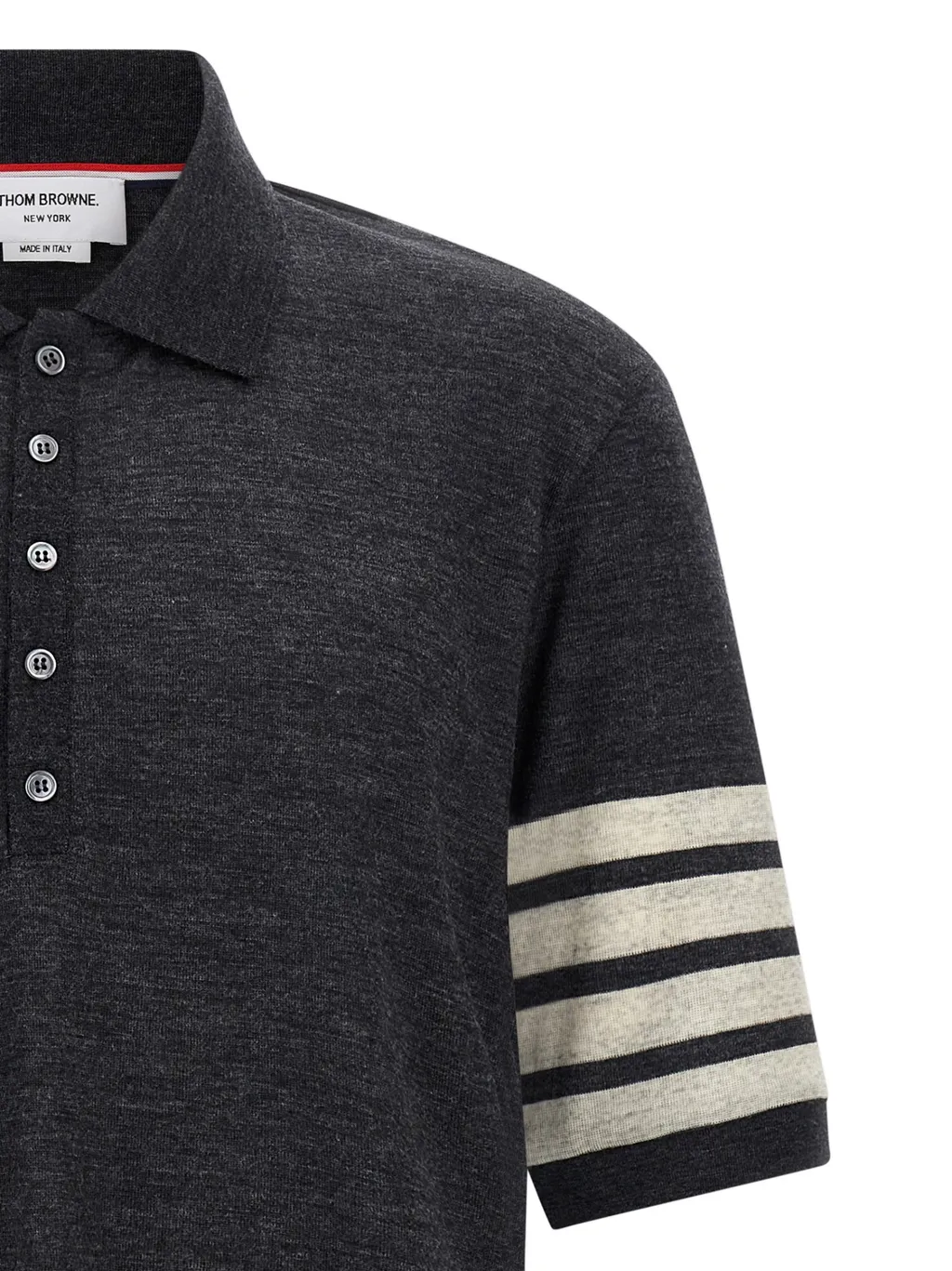 4-Bar Wool Polo Shirt