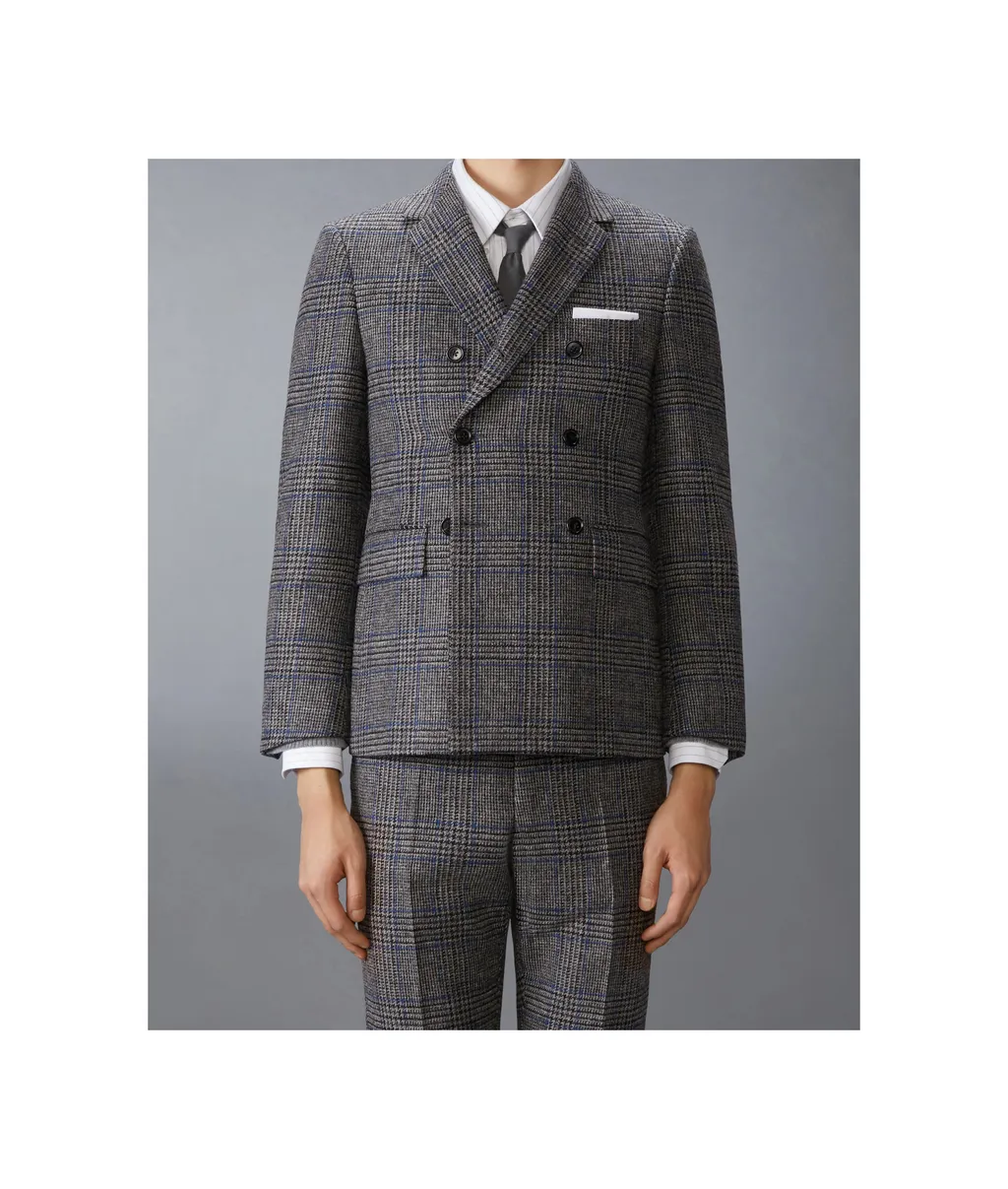 Prince Of Wales-Check Double-Breasted Blazer