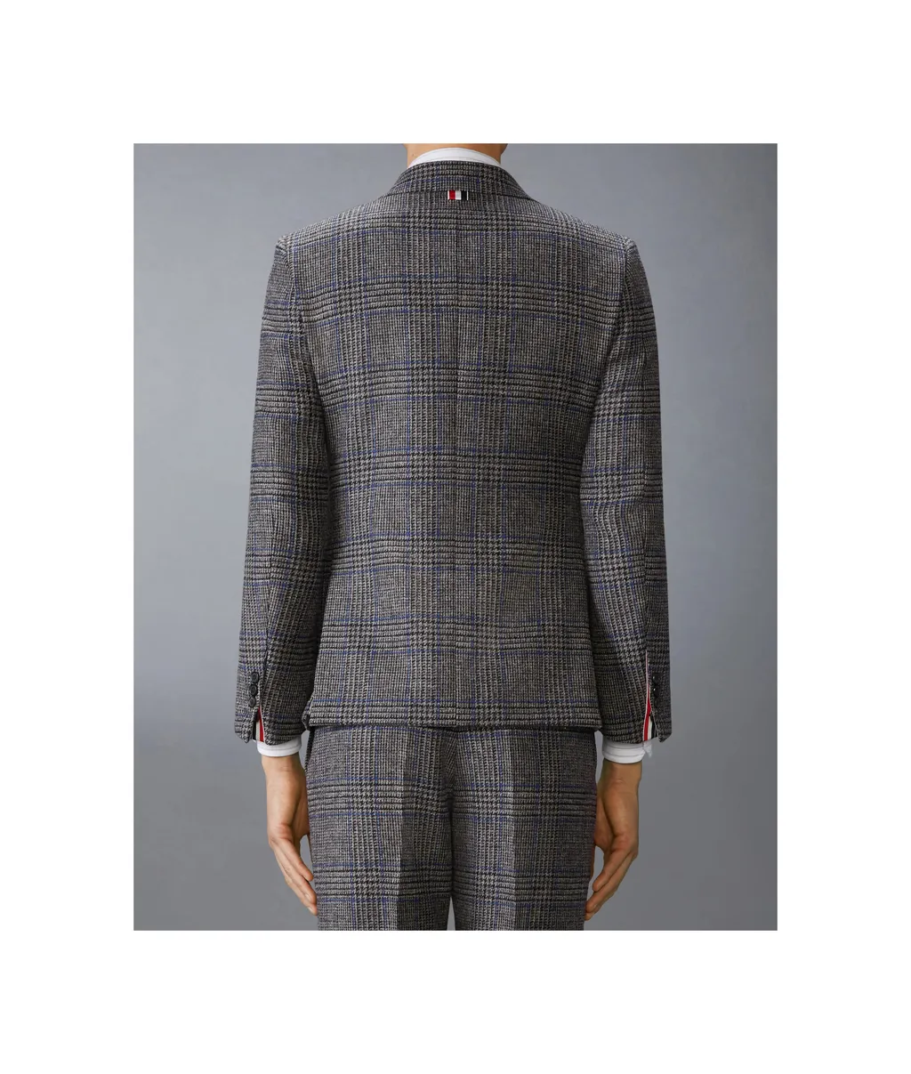 Prince Of Wales-Check Double-Breasted Blazer