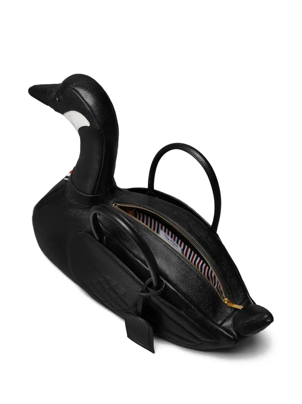 Goose-Motif Tote Bag