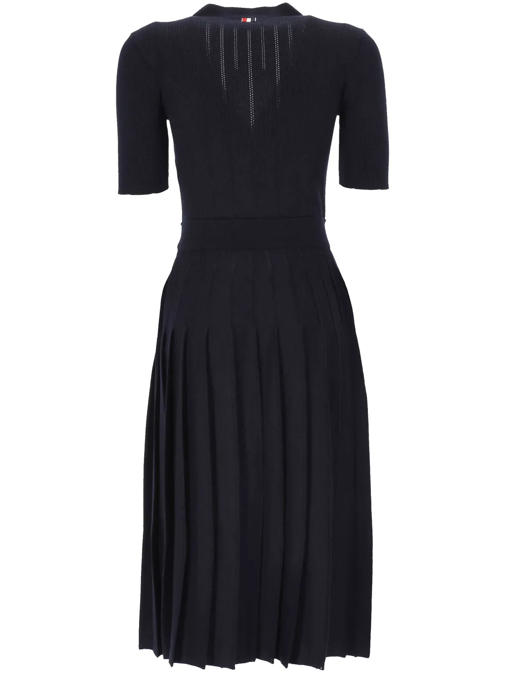 Button-Pleated Maxi Dress