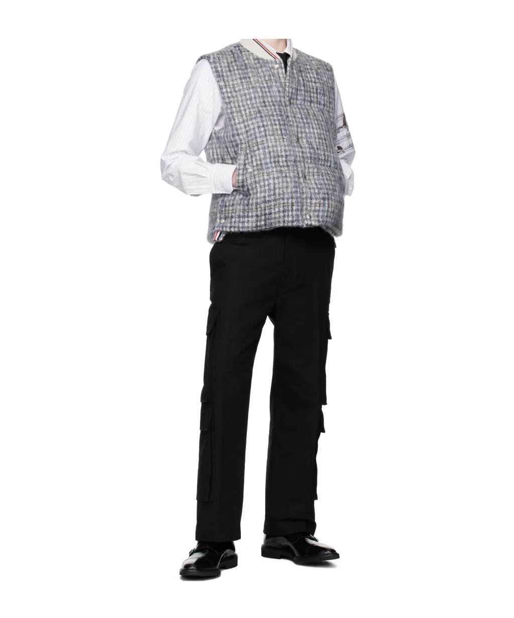Zip-Detail Straight-Leg Cargo Trousers