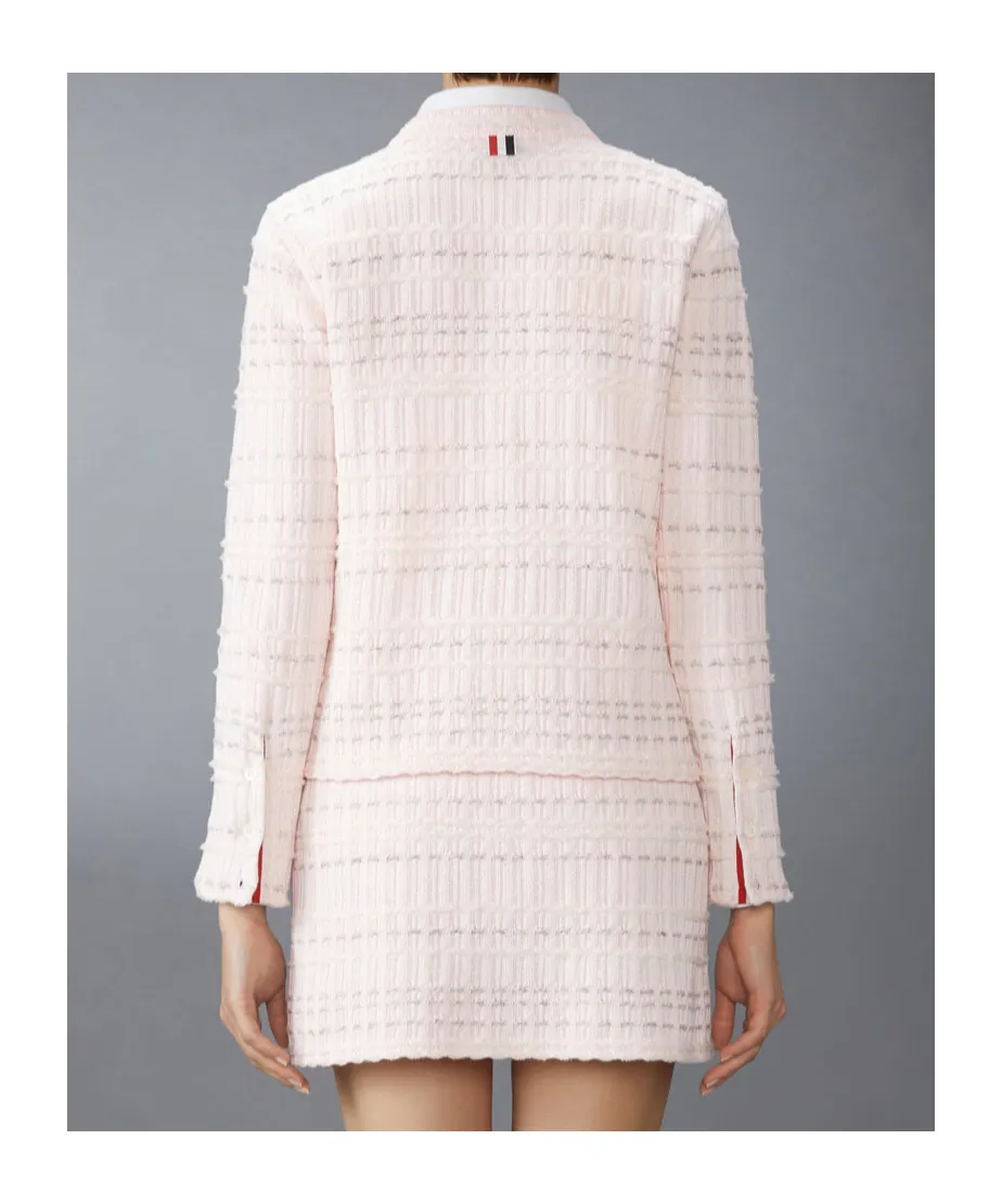 Seersucker Cotton Cardigan